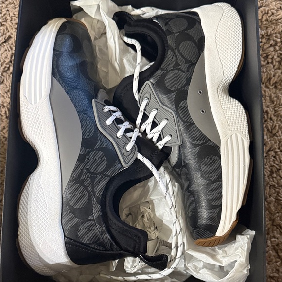 Coach Shoes - Coach Black and White Patterned Sneakers